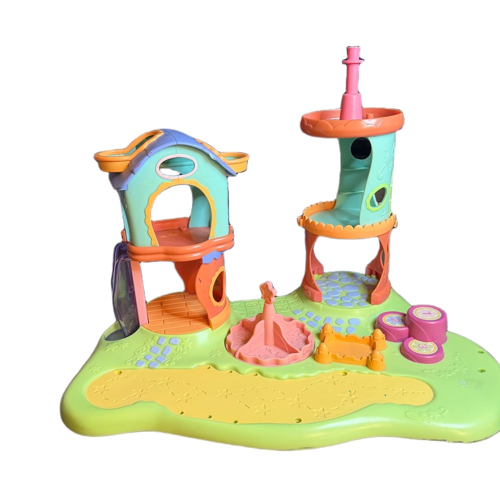 Hasbro Littlest Pet Shop Playground Playset Carousel Slide Tower Toy